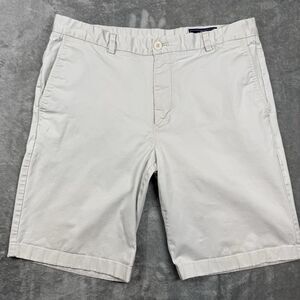 Vineyard Vines Breaker Short Men’s 36 Beige Cotton Summer Beach Vacation 1H6015